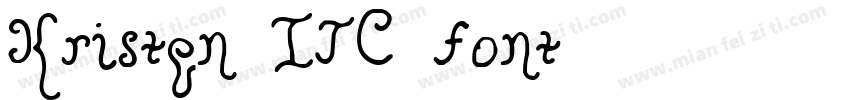 Kristen ITC font字体转换
